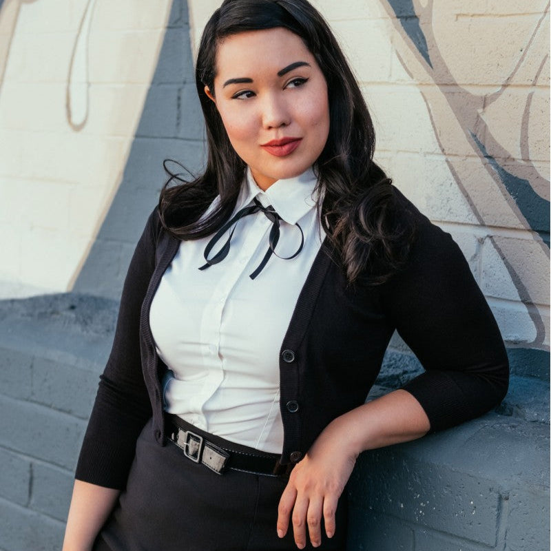 Retro Cropped Cardigan